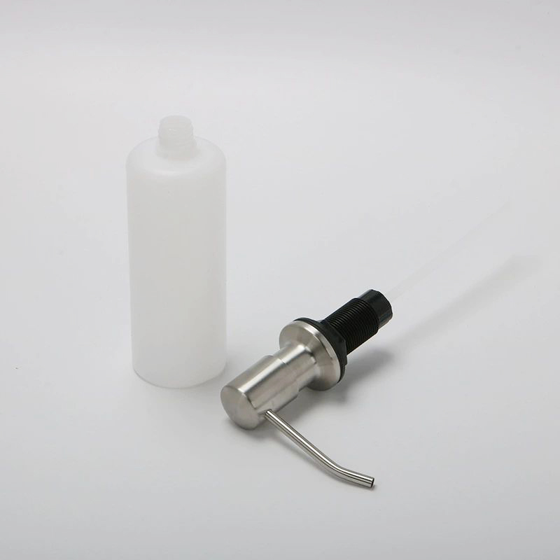 304 Stainless Steel Spray Soap Dispenser Electroplating Push Soap Dispenser Kitchen Sink Accessories