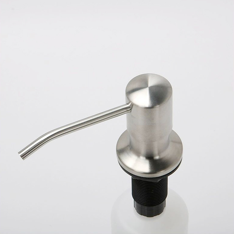 304 Stainless Steel Spray Soap Dispenser Electroplating Push Soap Dispenser Kitchen Sink Accessories